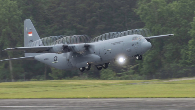 VIVA Militer: Pesawat Super Hercules C-130J buatan AS perkuat TNI AU
