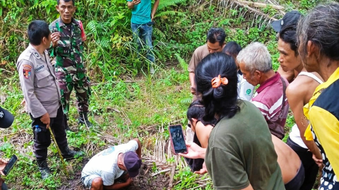 Lokasi ditemukan jasad bayi yang dikubur ibunya di Kabupaten Simalungun