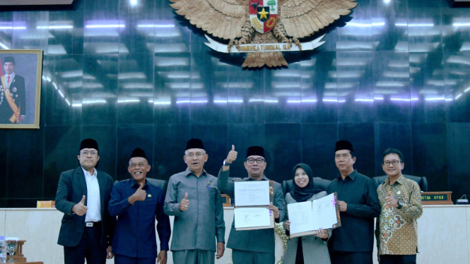 Rapat Paripurna di Gedung DPRD Jabar, Kota Bandung, Selasa (27/6/2023)