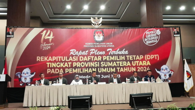 Rekapitulasi DPT Provinsi Sumut untuk Pemilu 2024
