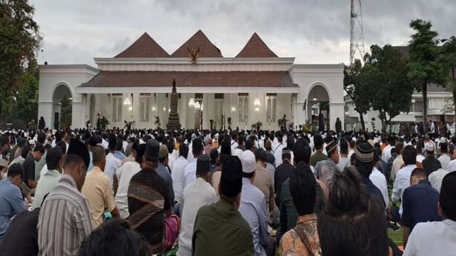 Salat Idul Adha di Gedung Agung Yogyakarta