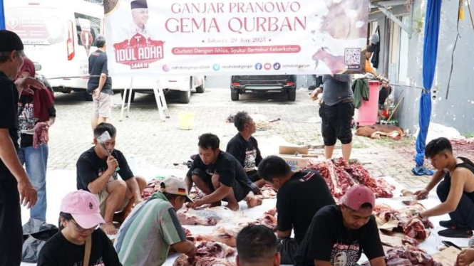 Relawan Sahabat Ganjar Berkurban di Idul Adha 1444 H/2023 M