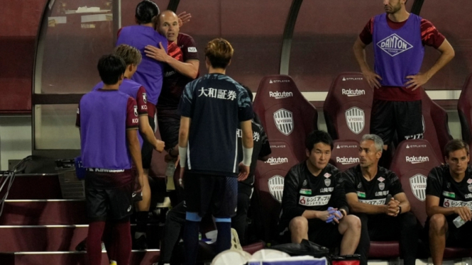 Andres Iniesta di laga terakhir bersama Vissel Kobe