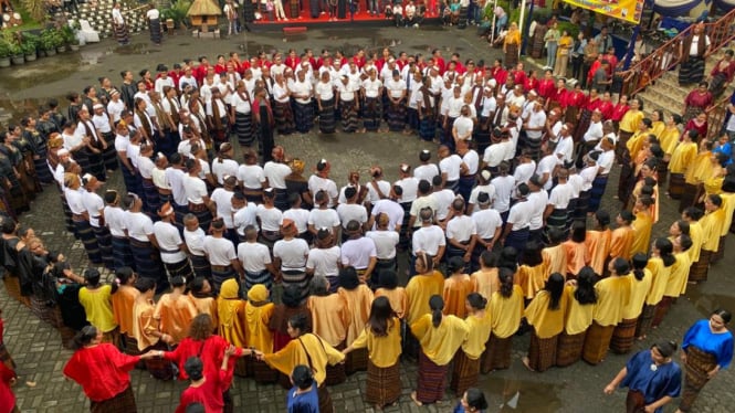 Wuamesu Indonesia Gelar Ritual Budaya Gawi Sia dalam Bingkai NKRI