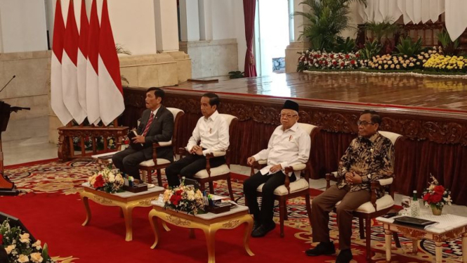 Presiden Joko Widodo (Jokowi) memimpin sidang paripurna di Istana Negara, Jakarta