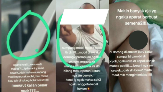 PerempuanDipukul Seorang Pria yang Mengaku Aparat