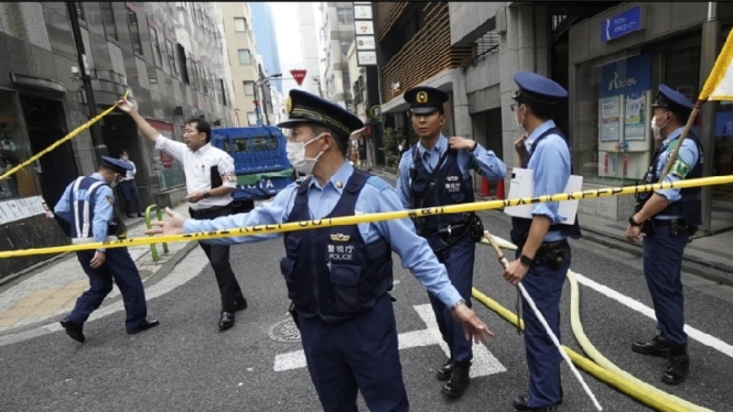Polisi Jepang Amankan Lokasi Kejadian Ledakan