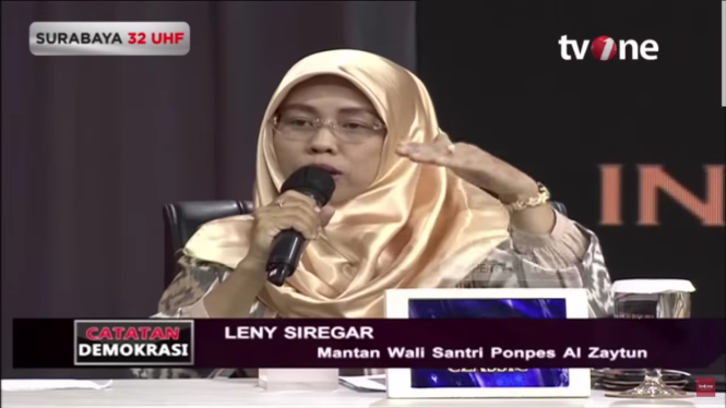 Eks Wali Santri Al Zaytun yang juga Mantan Pengikut NII, Leny Siregar