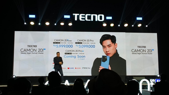 Launching ponsel seri Camon 20.