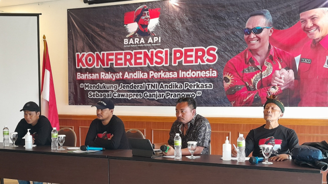 Relawan Bara Api deklarasikan dukungan Andika Perkasa cawapres Ganjar.