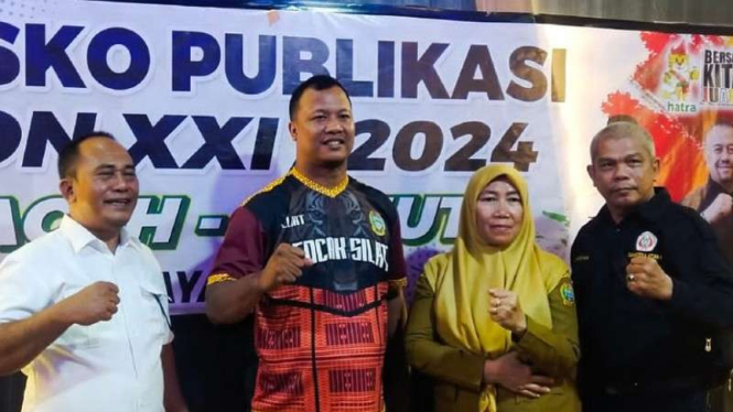 Pengprov IPSI Sumut, saat menggelar jumpa pers persiapan hadapi PON 2024