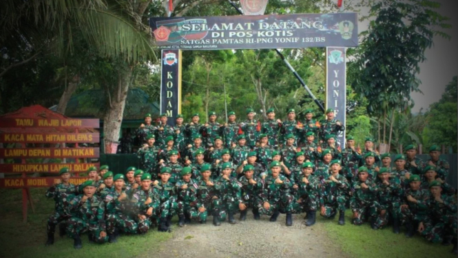 VIVA Militer: Brigadir Jenderal TNI Dany Rakca di Pos Kotis Yonif 132/Bima Sakti