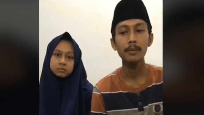 Gustama dan Nabila, anak pasutri korban pembunuhan di Tulungagung
