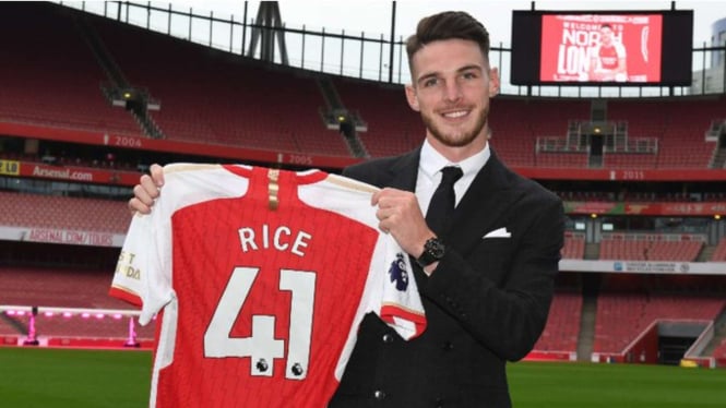 Declan Rice Resmi ke Arsenal