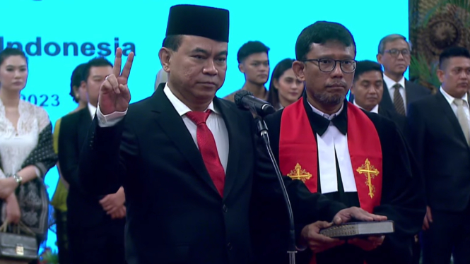 Budi Arie dilantik sebagai Menkominfo oleh Presiden Jokowi