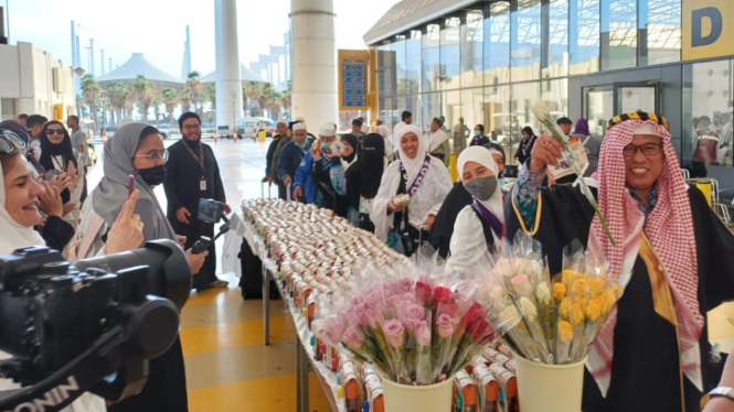 Kepulangan jemaah haji di Bandara King Abdul Aziz Jeddah