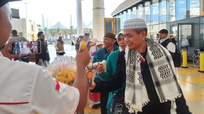 Kepulangan jemaah haji di Bandara King Abdul Aziz Jeddah
