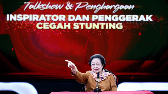 Megawati Soekarnoputri Dapat Penghargaan Inspirator dan Penggerak Cegah Stunting