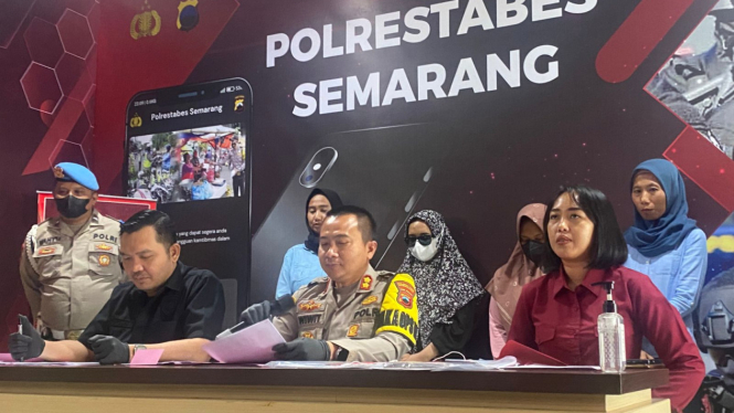 Rilis kasus jual beli bayi COD di Mapolrestabes Semarang