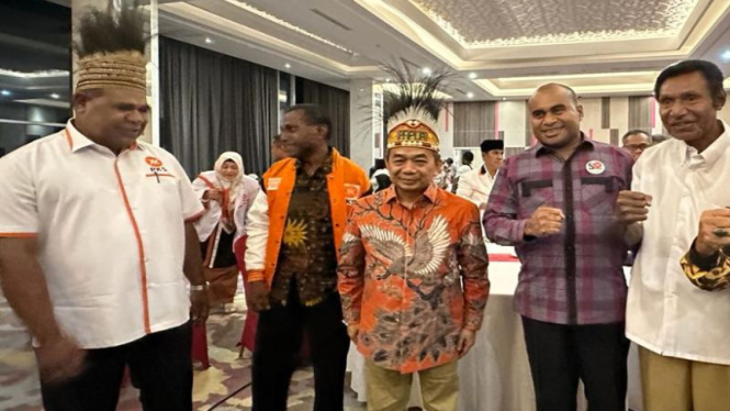 Ketua Fraksi PKS DPR Ahmad Jazuli saat di Papua.