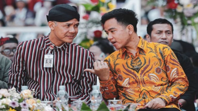 Ganjar Pranowo dan Gibran Rakabuming Raka.