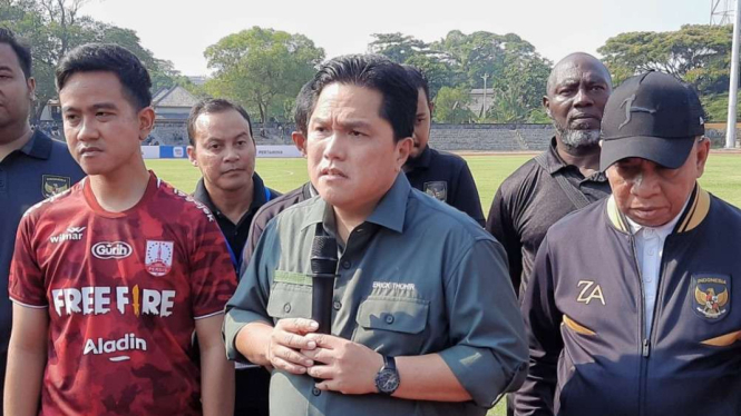 Erick Thoir dalam kunjungan ke Solo