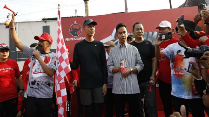 Gubernur Jawa Tengah Ganjar Pranowo dan Wali Kota Solo Gibran Rakabuming Raka