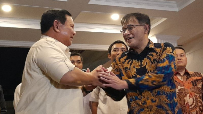 Bacapres Prabowo Subianto dan Politikus PDIP Budiman Sudjatmiko.