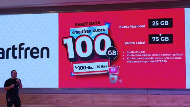 Paket kuota Smartfren 100GB harga Rp100 ribu.