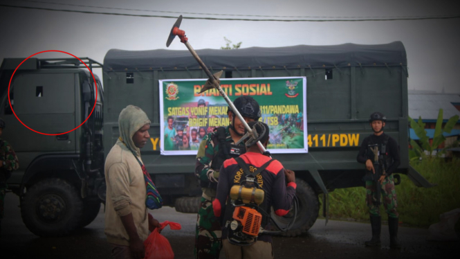 VIVA MIliter: Truk lapis baja Yonif MR 411/Pandawa, Kostrad.