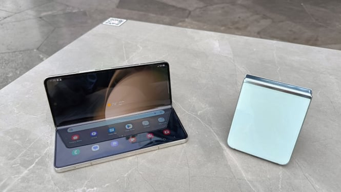 Samsung Galaxy Fold5 dan Galaxy Flip5.