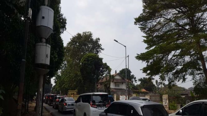 Lokasi mahasiswa terjerat kabel fiber optik di Jakart Selatan