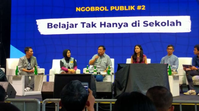 Prabowo Subianto di Acara Festival Belajaraya 2023, Pos Bloc, Jakarta Pusat 