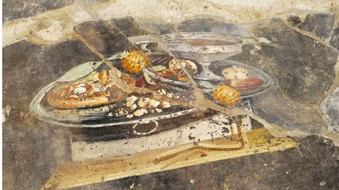 Lukisan Pizza Kuno