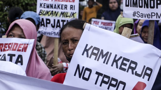 Pekerja Migran Indonesia Gelar Aksi Demo