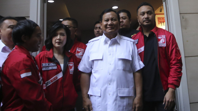 Pertemuan bacapres Gerindra Prabowo Subianto dan PSI