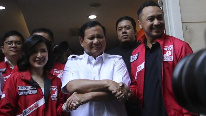 Pertemuan bacapres sekaligus Ketum Gerindra Prabowo Subianto dengan elite petinggi PSI