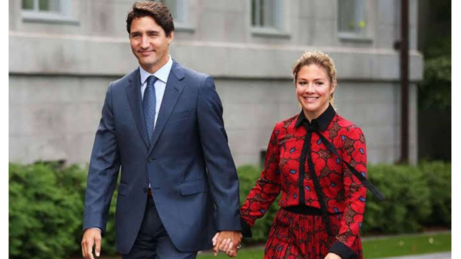 Justin Trudeau dan istrinya, Sophie