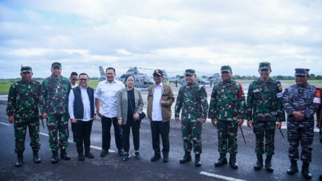 Ketua DPR RI Dr. (H.C.) Puan Maharani menghadiri Latihan Gabungan (Latgab) TNI