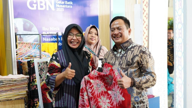 Nasabah PNM ditemui di Gelar Batik Nusantara (GBN) 2023