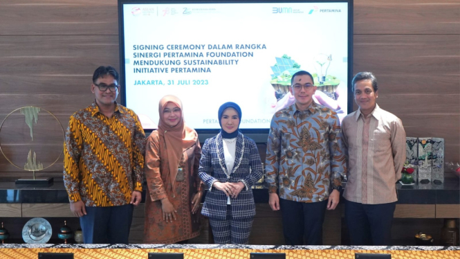 Penandatanganan MoU PT Pertamina International Shipping dan Pertamina Foundation