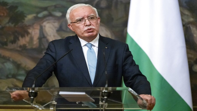 Menteri Luar Negeri Palestina Riyad al-Maliki 