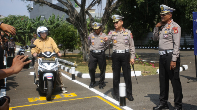 Ujicoba Jalur Baru Untuk SIM C Motor