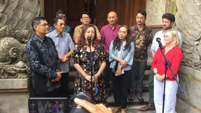Konferensi Pers Deklarasi rencana aksi Bali menuju Bali Net Zero Emissions 2045