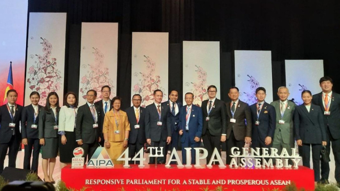 Perwakilan parlemen negara ASEAN dalam sidang AIPA di Jakarta.