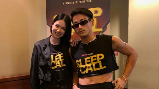 Duo pemeran film Sleep Call, Laura Basuki dan Juan Bio One
