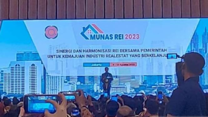 Presiden Joko Widodo menghadiri Munai REI 2023.