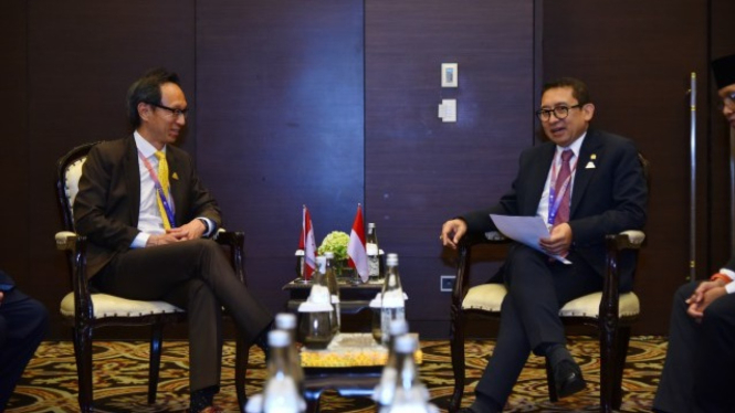 Ketua BKSAP DPR RI Fadli Zon saat pertemuan bilateral dengan Parlemen Kanada