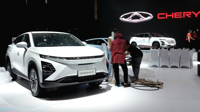 Chery Omoda 5 EV terpampang di GIIAS 2023