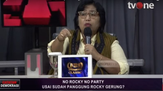 Politikus Nasdem Irma Suryani dalam Catatan Demokrasi tvOne.